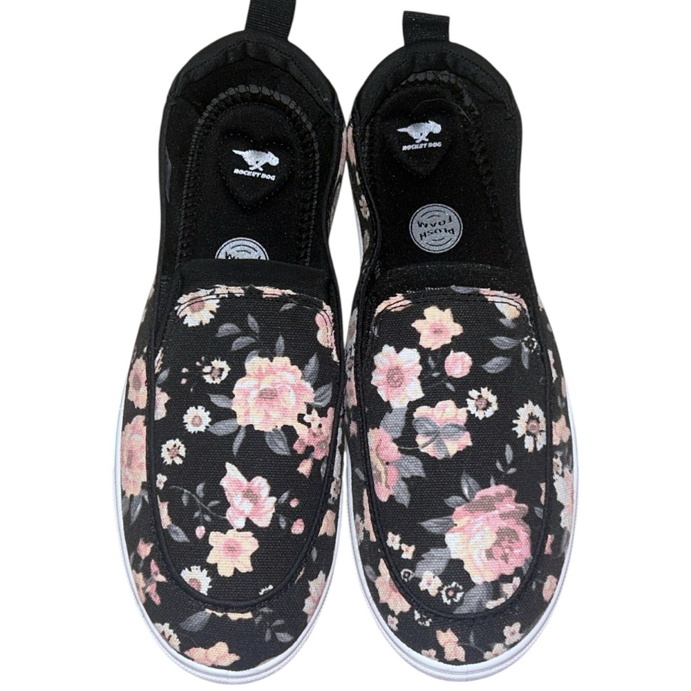 NWOT Rocket Dog Comfort Slip On Floral Canvas Sneakers 10